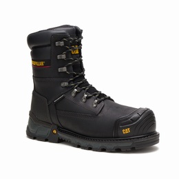 Caterpillar Excavator XL Thinsulate Composite Toe Work Férfi Vízálló Cipő Fekete, HU-T093